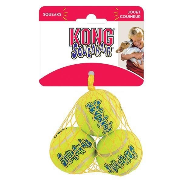 Kong Air Puppy Squeaker Tennis Ball Dog Toy 3 pack-XS Carousel 1