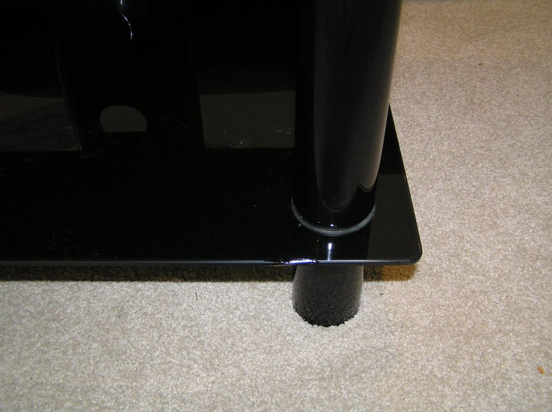 BLACK GLASS TV STAND Carousel 3