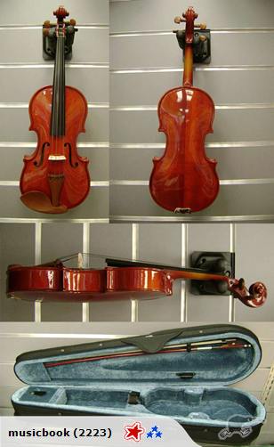 Solid Spruce Top Violin Package Set up@ half price Carousel 1