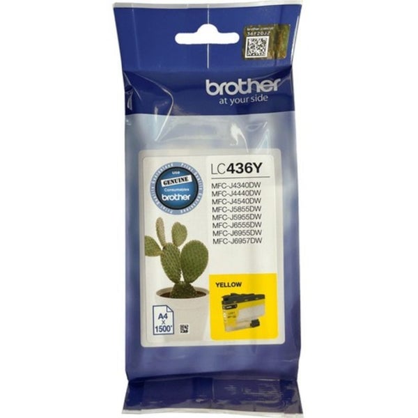 Brother LC436Y Original Ink Cartridge - Single Pack - Yellow - Inkjet - 1500 Pa Carousel 1