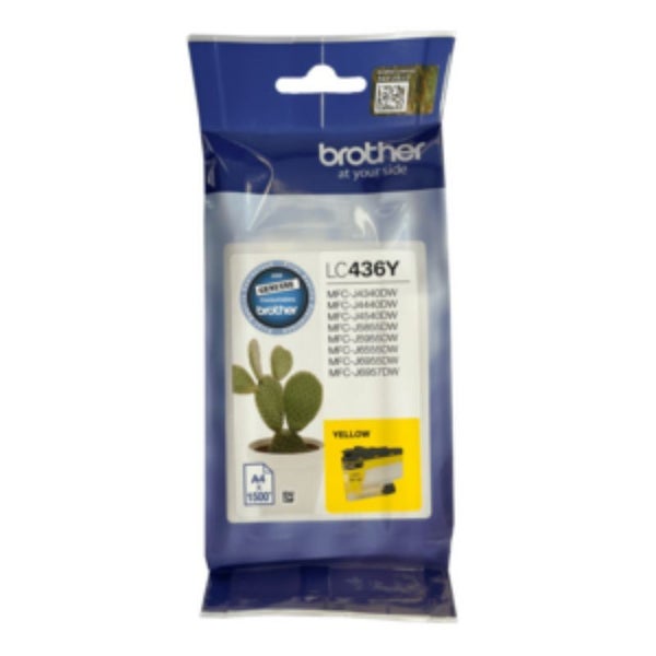 Brother LC436Y Original Ink Cartridge - Single Pack - Yellow - Inkjet - 1500 Pa Carousel 2