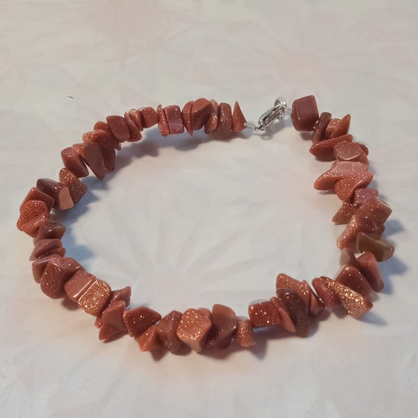 Brown Goldstone chip bracelet Carousel 1