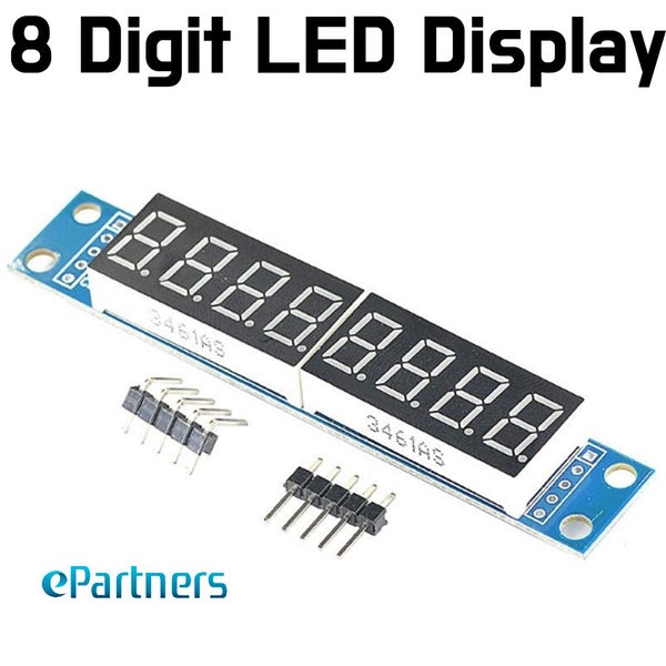 8 Digit 7 Segment LED Display MAX7219 Carousel 1