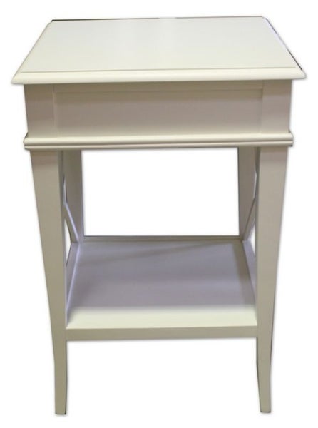 Villa Bedside Table (White) Carousel 8