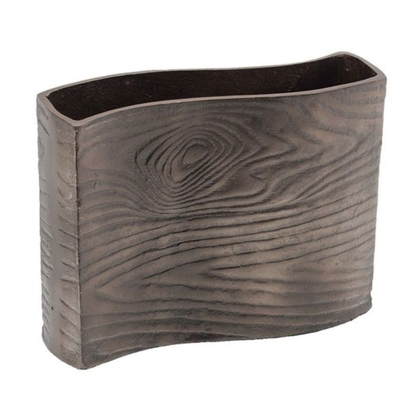 Alu Timber Wavy Rect Vase,Large Carousel 1