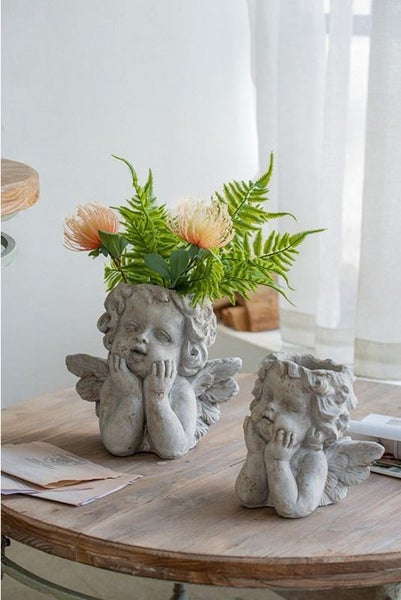 PLANTER - ANGEL (20cm) Carousel 5