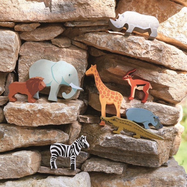 Tender Leaf Toys Wooden Giraffe Carousel 2