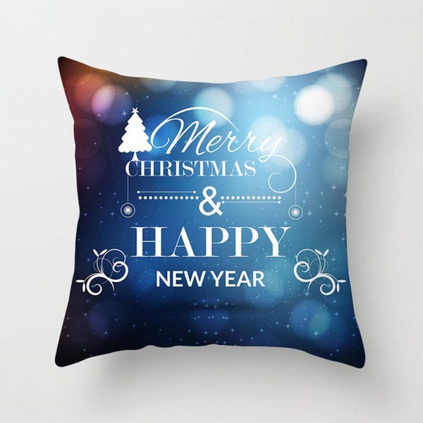 Christmas Polyester Peach Skin Pillowcase -39_45*45 (without pillow) - 3PCS Carousel 2