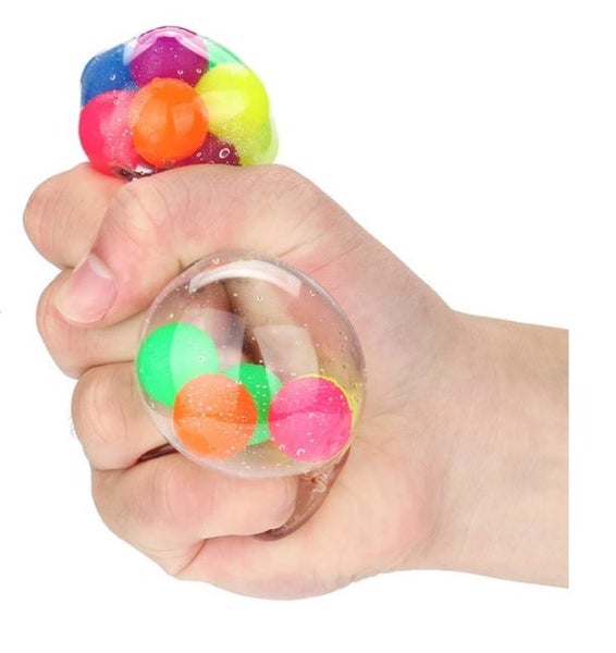 Sensory Toy / Beads Ball / Squish Ball / Fidget Toy / Stress Ball / Orbeez Ball Carousel 1