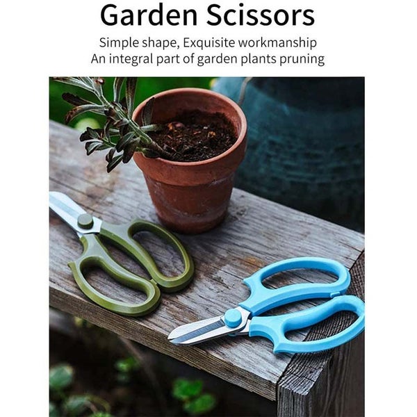 Floral Scissors Premium Steel Garden Plant Trimming Tools -Blue Carousel 2