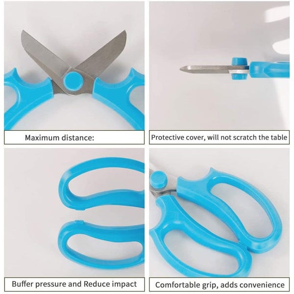 Floral Scissors Premium Steel Garden Plant Trimming Tools -Blue Carousel 6