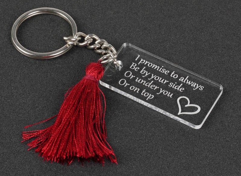 Inkdotpot Funny Keychain I Promise To Always Be By Your Side Or Under You Or On Carousel 2