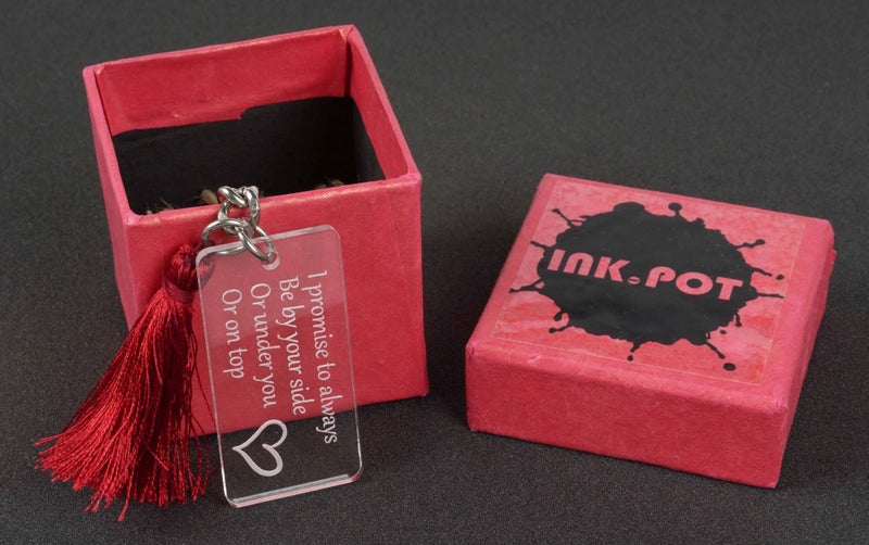 Inkdotpot Funny Keychain I Promise To Always Be By Your Side Or Under You Or On Carousel 5