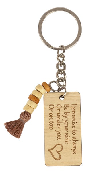 Inkdotpot Funny Keychain I Promise To Always Be By Your Side Or Under You Or On Carousel 1
