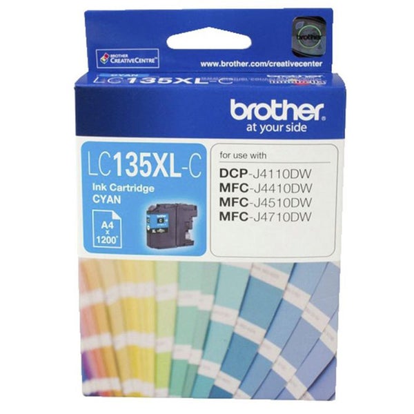 Original Brother LC135XLC Cyan Ink Cartridge Toner LC-135XL-C Carousel 1