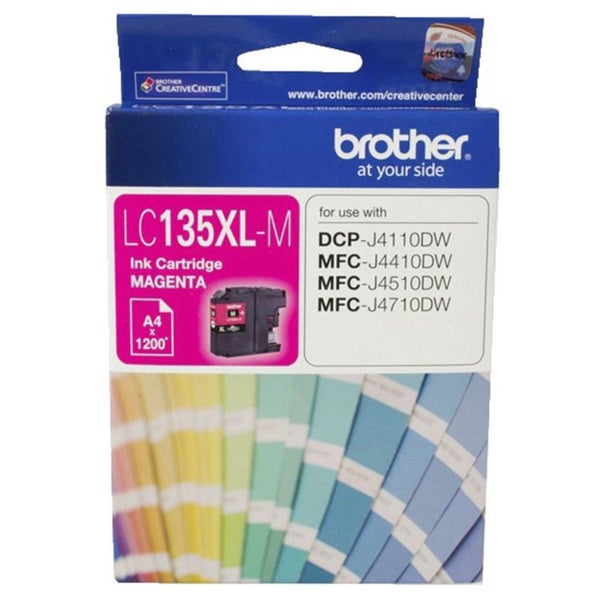 Original Brother LC135XLM MAGENTA Ink Cartridge Toner LC-135XL-M Carousel 1