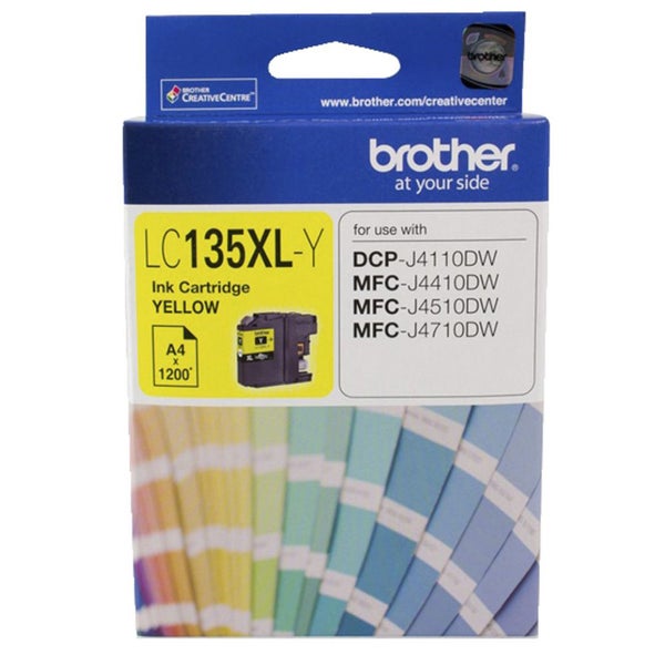 Original Brother LC135XLY YELLOW Ink Cartridge Toner LC-135XL-Y Carousel 1