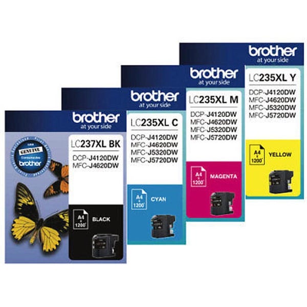 Brother LC235XL LC237XL 4 Colours Value Pack Ink Cartridge Carousel 1