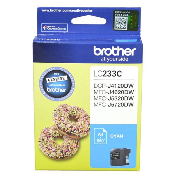 Original Brother Ink Cartridge Toner LC233C Cyan Inkjet 550 Pages Carousel 1