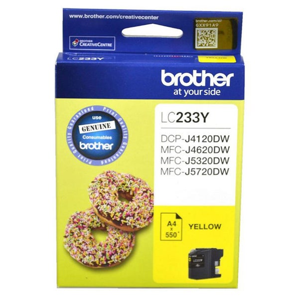 Original Brother Ink Cartridge Toner LC233Y YELLOW Inkjet 550 Pages Carousel 1