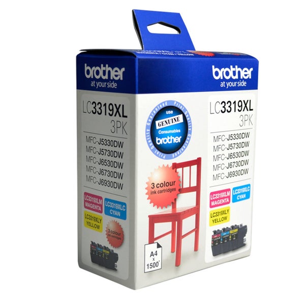 Brother LC3319XL CMY Colour Ink Cartridge 3-Pack - Multi Carousel 1