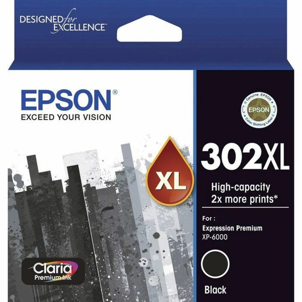 Original Epson 302XL Black Ink Cartridge Toner Claria Premium T01X192 Carousel 1