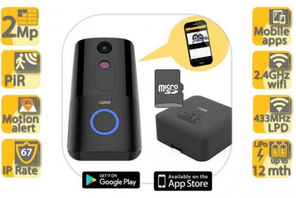 Camera 1080P Smart Video Doorbell Q-See USA Brand Carousel 1