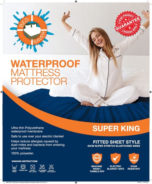 Waterproof Mattress Protector Super King Carousel 1