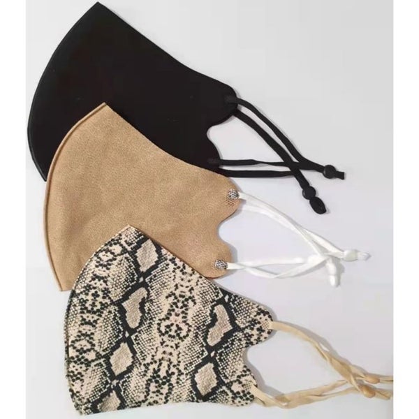 Queen of the Foxes ADULT 3 FACE MASKS | SUMMER SNAKE, CARAMEL, BLACK Carousel 1