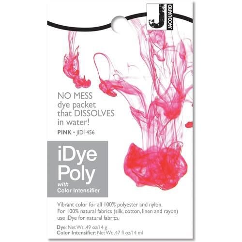 Jacquard iDye Poly Fabric Dye 14g Pink Carousel 1