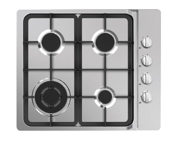 Midea 60cm stainless steel gas hob Carousel 1