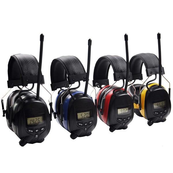 AM/FM RADIO EARMUFF / RED HEADSET / AUDIO INPUT / Noise canceling NRR 25db Carousel 1