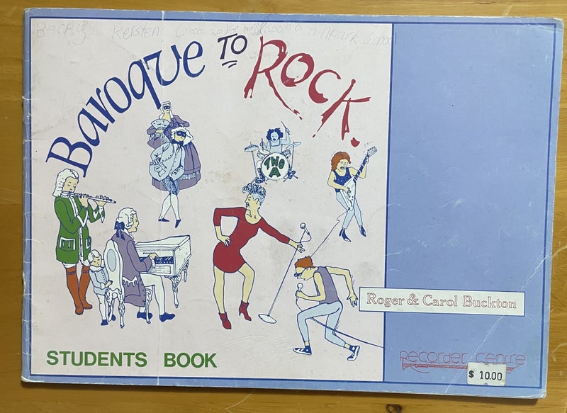 Baroque to Rock Recorder Student Book by Roger & Carol Buckton Carousel 1