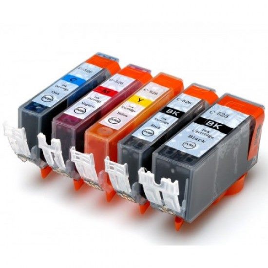 CANON PGI525 CLI526 FULL SET OF 6 INK CARTRIDGES COMPATIBLE PGI 525 Carousel 1