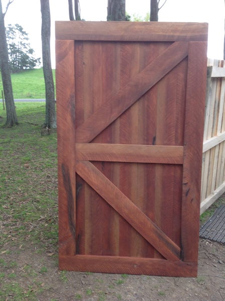 Exterior Barn door in Treated Pine Carousel 4