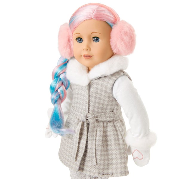 American Girl Doll ~ Frosty Frills Vest for 18-inch Dolls ~brand new AG packaged Carousel 1