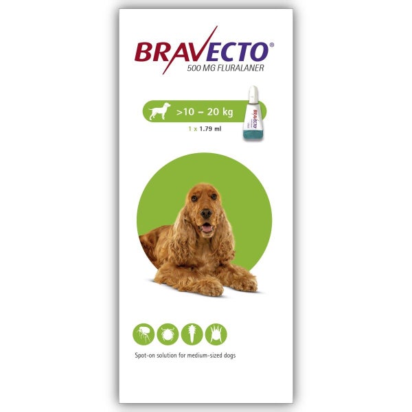 Bravecto Spot-on For Medium Dogs (10-20kg) Carousel 1