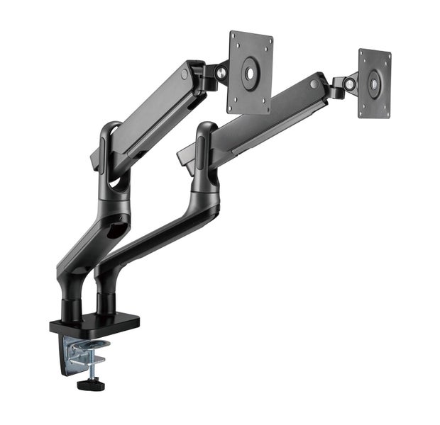 BRATECK 17"-32" Premium Aluminium Dual Spring-Assisted Desk Mount Carousel 2