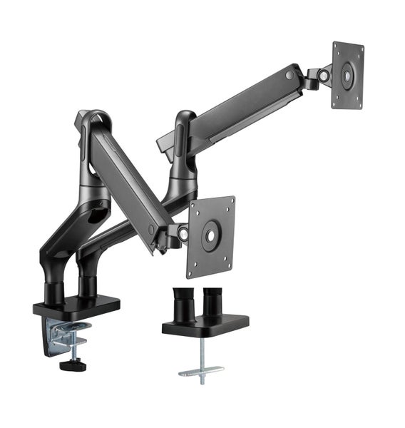 BRATECK 17"-32" Premium Aluminium Dual Spring-Assisted Desk Mount Carousel 3