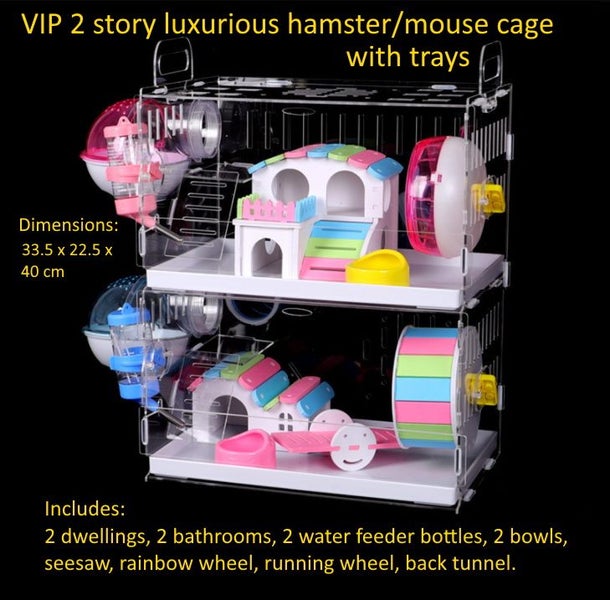 Mouse Cage VIP Series 2 Level with Tray DTL1 Carousel 1