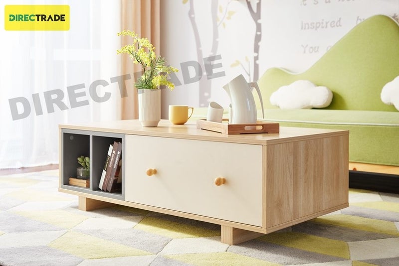 Coffee Table 1.2m With Drawer Carousel 1