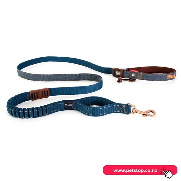 Ezydog Dog Leash Road Runner Leash 2.1m Denim Carousel 1