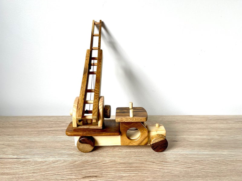 Wooden Toy Fire Truck Carousel 1