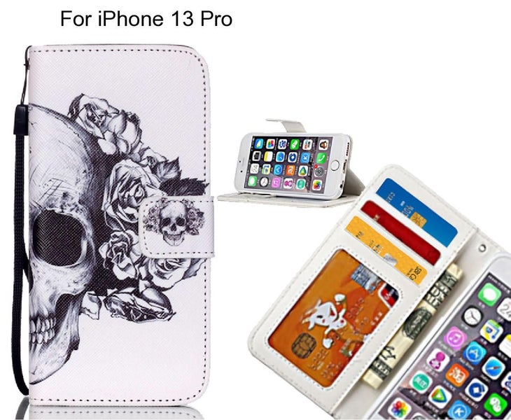 iPhone 13 Pro case 3 card leather wallet case printed ID Carousel 1