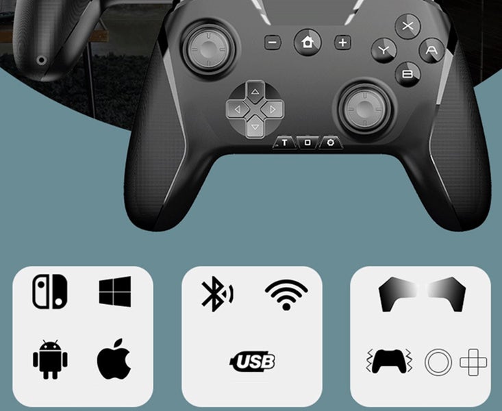 S02 2.4G Wired Game Controller for NS Nintendo Switch Pro Controller Carousel 2