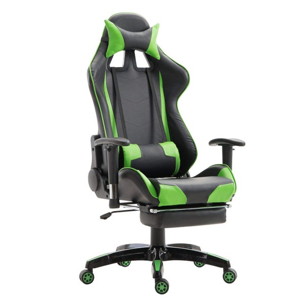 RACING CHAIR DESK CHAIR GAMING CHAIR OFFICE CHAIR WITH FOOTREST NEW DESIGN Carousel 1