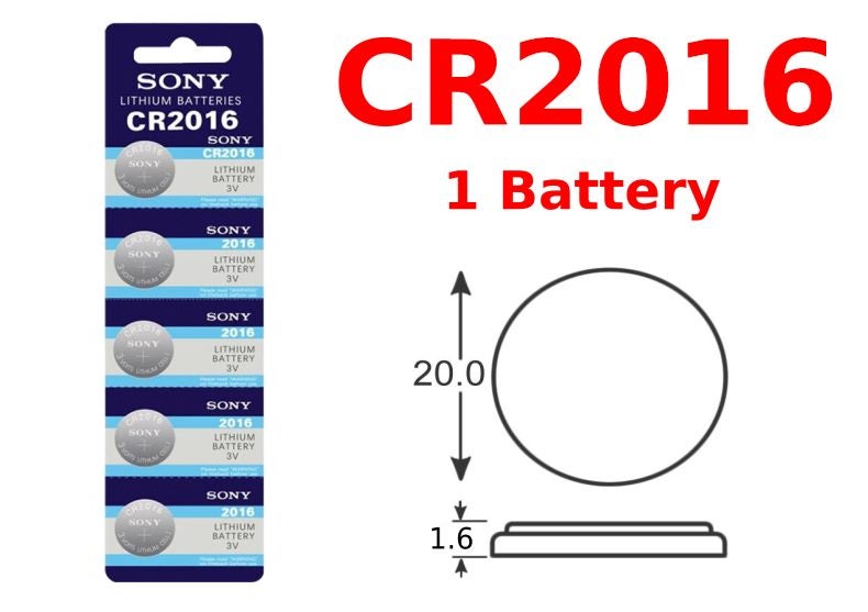 CR2016 Battery - 1 Battery Carousel 1