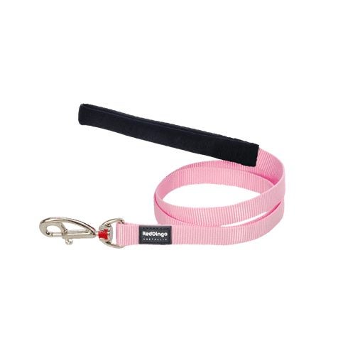Red Dingo Dog Lead 12mm x 1.2m-Cherry Pink Carousel 1
