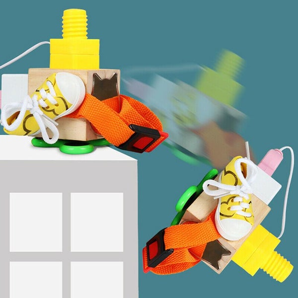 Busy Cube Montessori Toy Educational Wooden Activity Cube Style LIFE STYLE Carousel 2