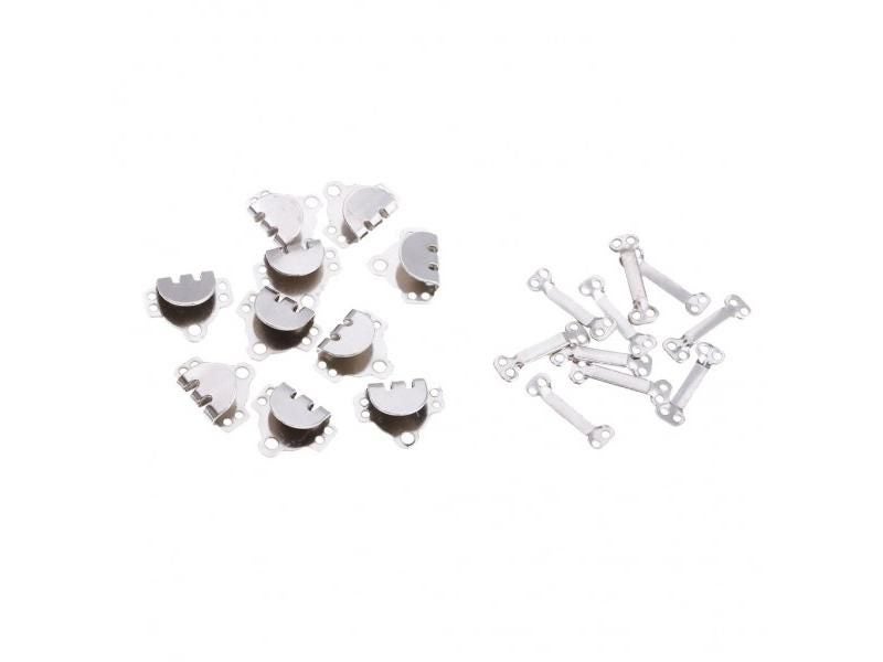 Silver/Black Business Suit Trousers Pants With Sewing Metal Hook Buttons 10 Carousel 1